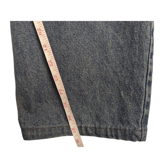 Urban Pipeline Wide Straight Leg Mens 38x27 Baggy Denim Jeans Y2K Blue Med Wash - Picture 4 of 7